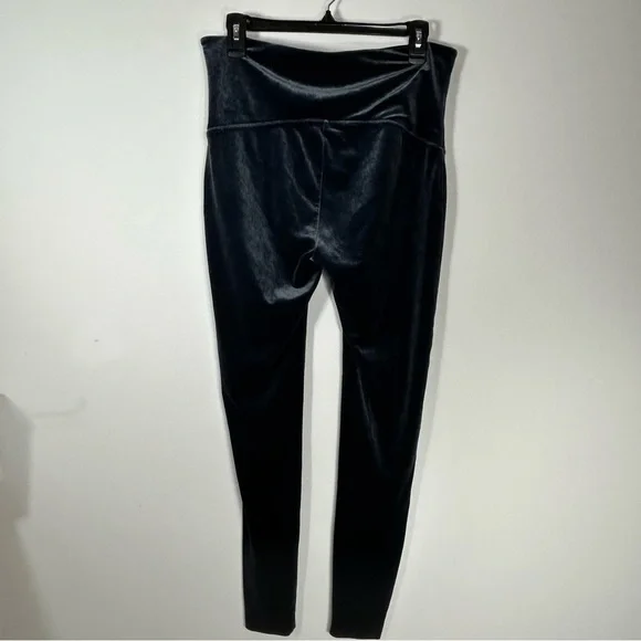 SPANX Slate Blue Velvet High-Rise Leggings Size 1X - Picture 3 of 11